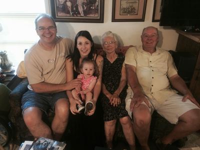 5 generations: Benjamin, Kelsey, Riley, Louise and Ben