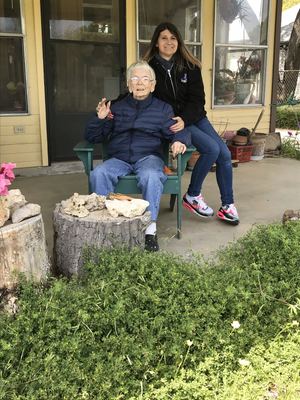 Louise and Gina, April 12, 2019